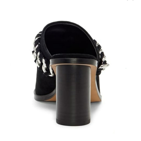 rebecca Minkoff Gayiah Suede Stacked Heeled Mules - Picture 6 of 16